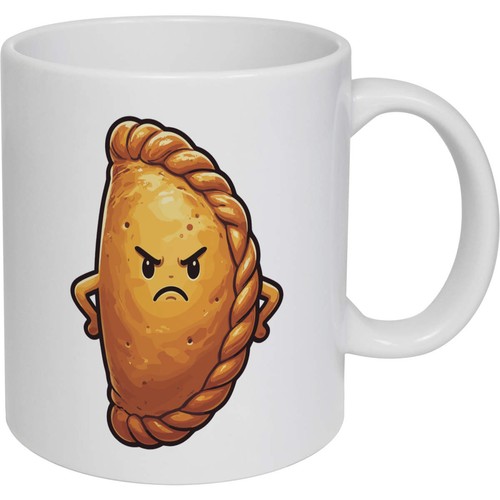 Angry cornish pasty ceramic - 'angry,