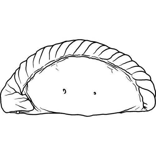Cornish pasty unmounted - 'cornish,