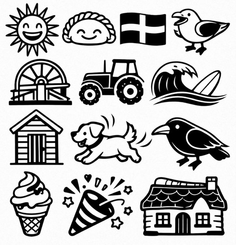 Cornwall emoji sticker - emoji, sheet