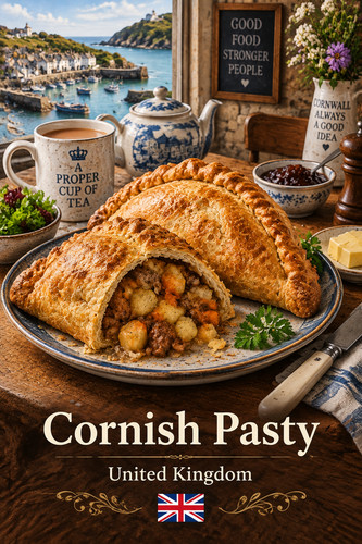 Cornish pasty uk cuisine - cornish,