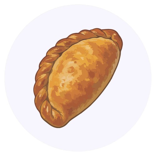 Cornish pasty round - x, 'cornish