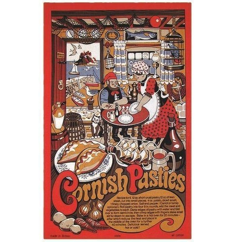Cornish pasties tea - pasties, towel