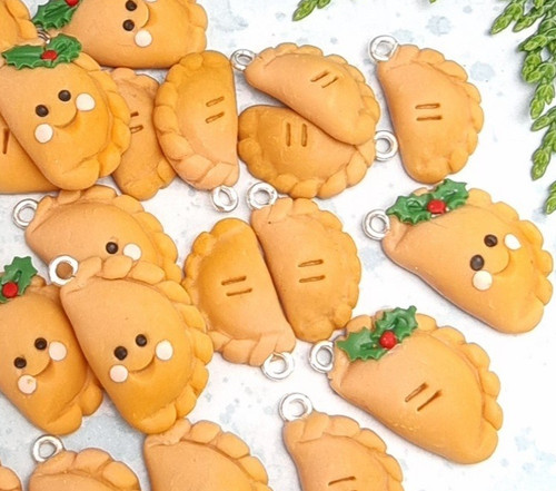 Cornish pasty charms smiley