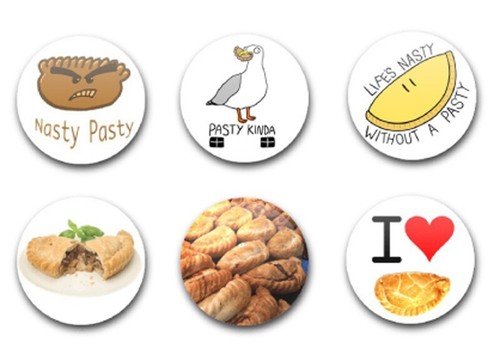 25mm button badges x6 - 1",